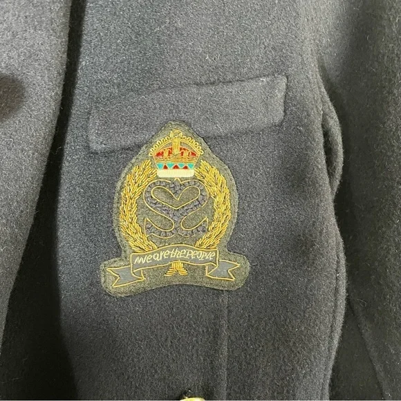 SANDRO PARIS Navie Double-Faced Chest Patch Wool Blazer - Picture 7 of 13